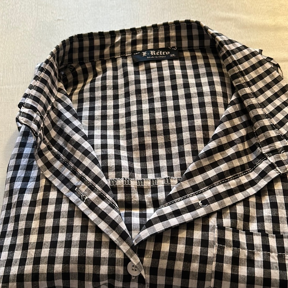 Nwot 100% cotton check ladies shirt
